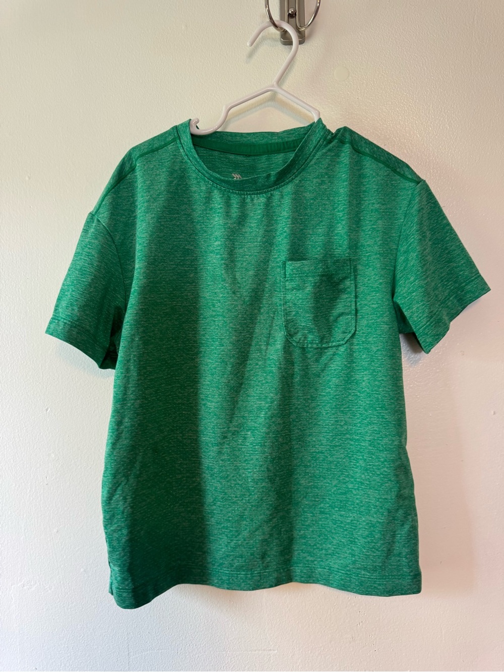 all in motion Green Heather Pocket Tee - Kids Short Sleeve
